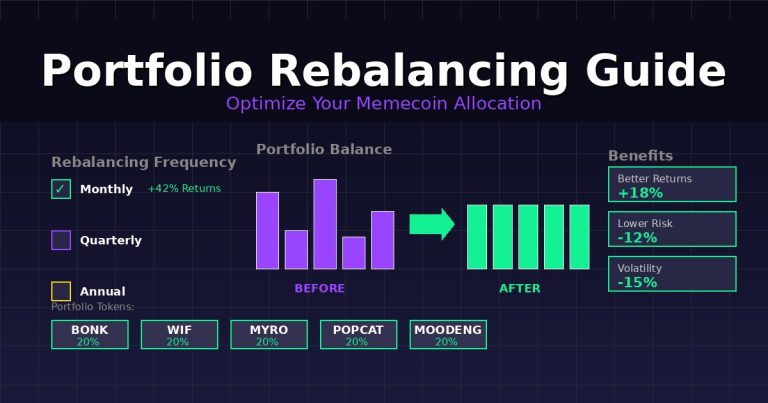 Memecoin Portfolio Rebalancing Guide: When and How to Adjust Your Solana Holdings (2026)